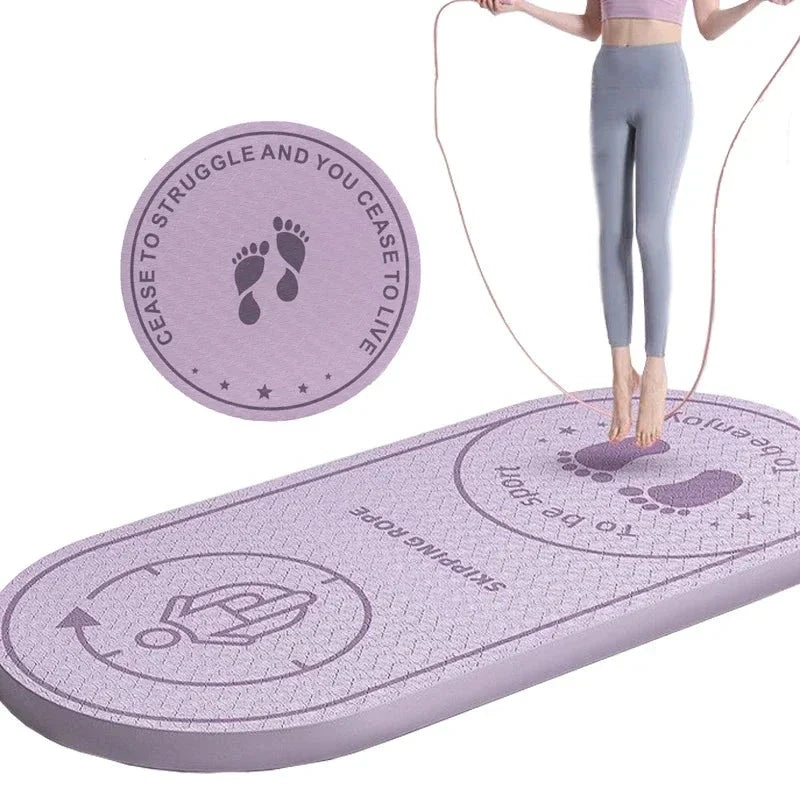 High-Density Anti-Noise Jump Rope Yoga Mat