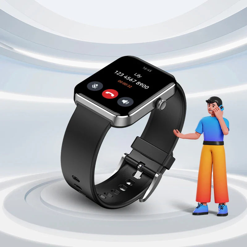 Fit G06 Smartwatch BT Calling Waterproof Fitness Tracker (Black)