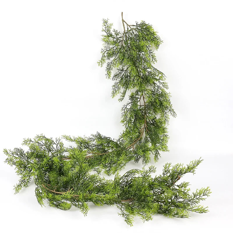 Pine Needle Christmas Garland Wreath Hanging Ornament