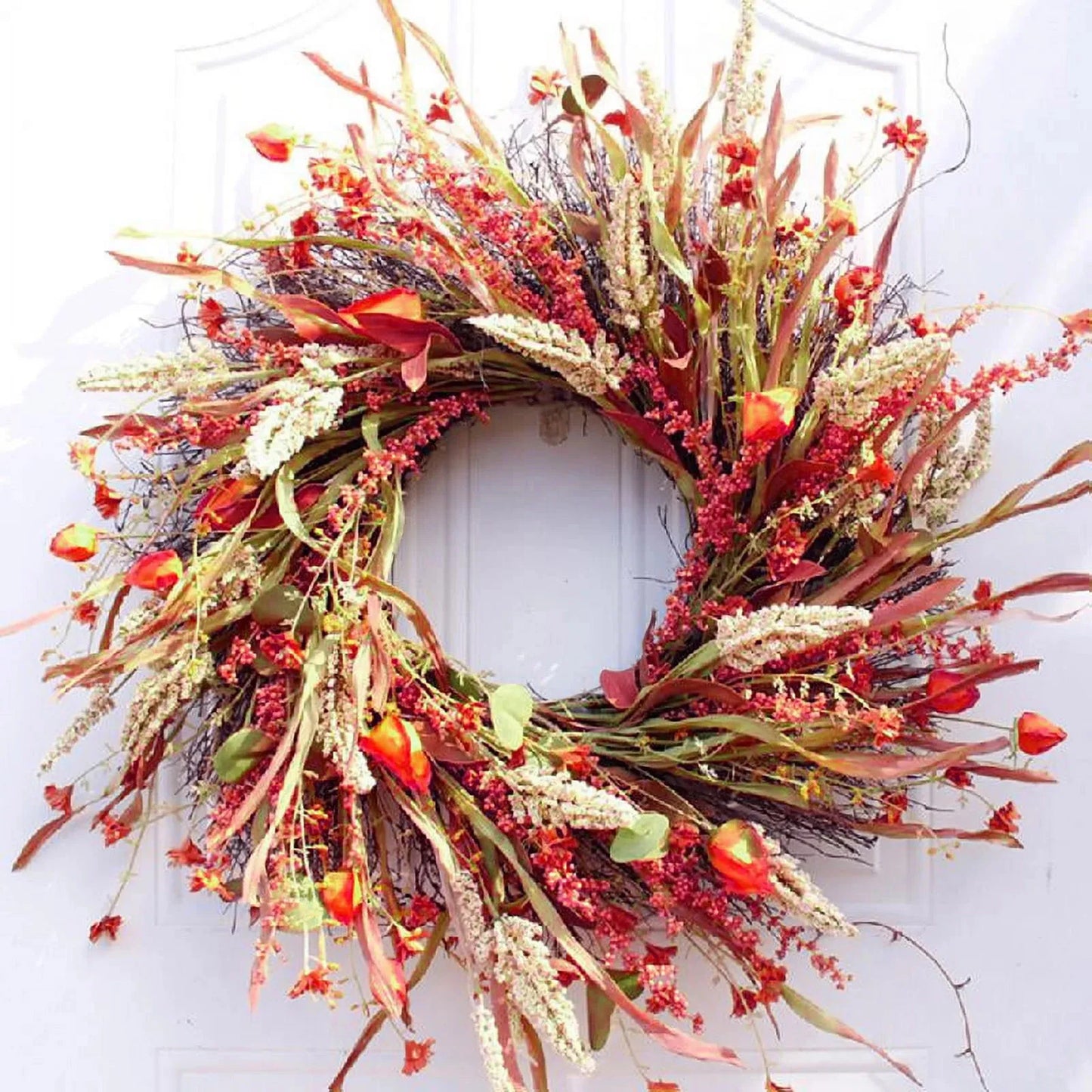 Wreath Harvest Garland Front Door Decor