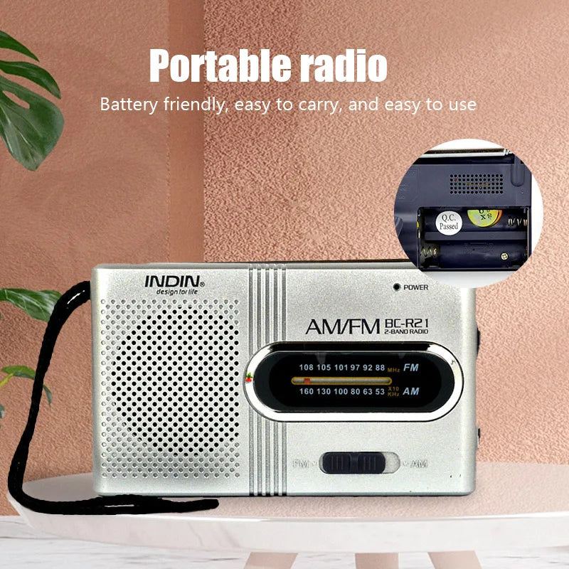 BC-R21 Mini AM/FM Portable Radio