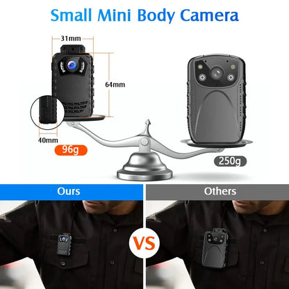 Mini Body Camera Full HD Night Vision (1296P)