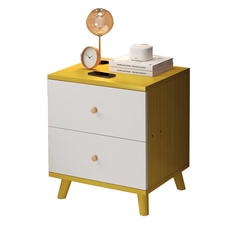 Modern Small Bedside Table Storage Cabinet for Rental Rooms