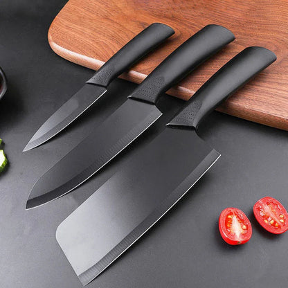 3-Piece Stainless Steel Kitchen Knife Set – Non-Slip Handle & Multipurpose Design