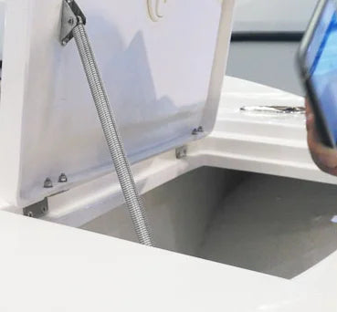 Marine Stainless Steel Spring Lid Support - 260mm