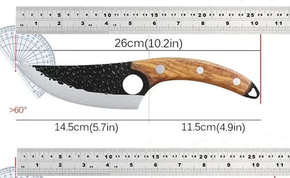 Hand-Forged Stainless Steel Chef Knife – With Protective Cover