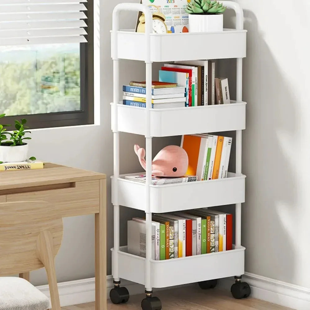 Mobile Kitchen Organizer Cart with Wheels