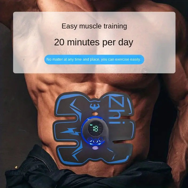 Rechargeable Remote Control Abdominal Muscle Toner, Muscle Trainer, Body Muscle Stimulator EMS Massager- Tone Your Abs, Hips, And Buttocks At Home
