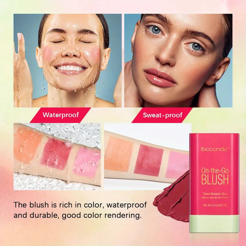 Hydrating Lip and Cheek Cream Stick - Your Natural Blush and Highlight Duo