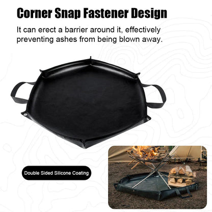 Camping Fire Pit Mat Hexagonal Portable Fireproof Pad