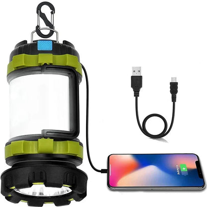 Rechargeable Camping Lantern & Power Bank Flashlight