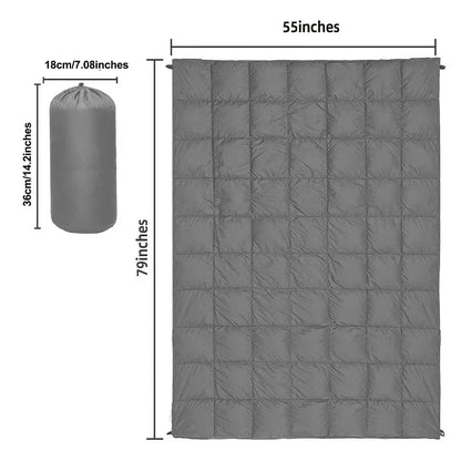 Portable Camping Quilt Travel Blanket for Outdoor Adventure