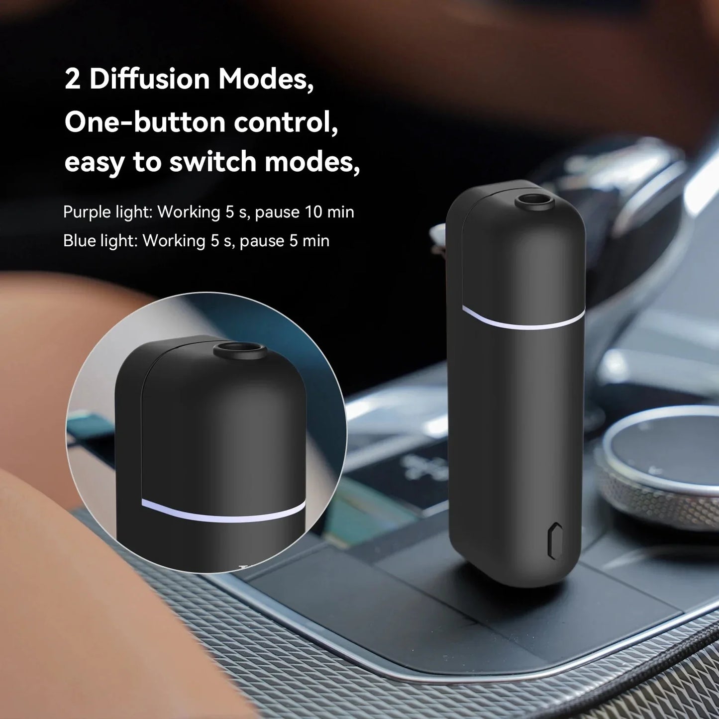 Mini USB Car Aroma Diffuser Scent Air Freshener