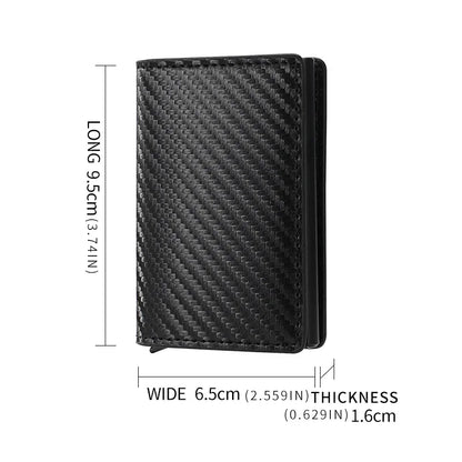 Carbon Fiber RFID Slim Wallet for Men