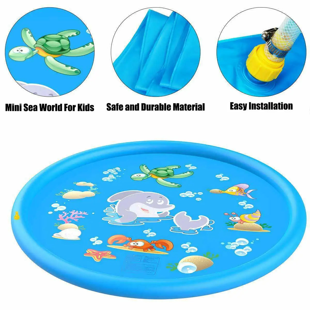 Inflatable Water Pool Sprinkler Mat for Kids