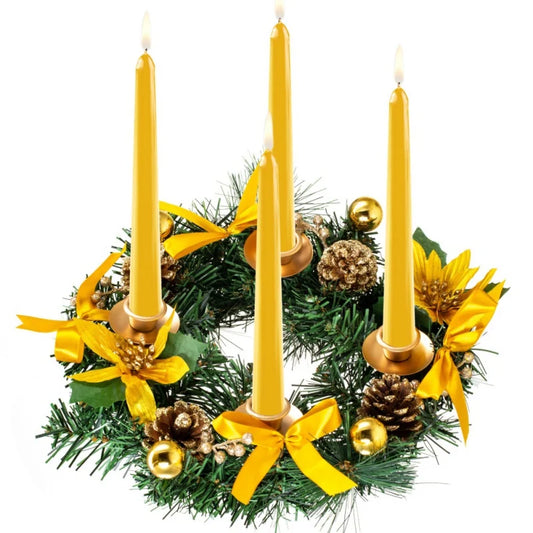 Christmas Wreath Candle Holder Festive Candle Ring