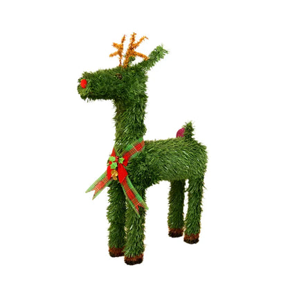 Christmas Elk Reindeer Window Mall Decoration