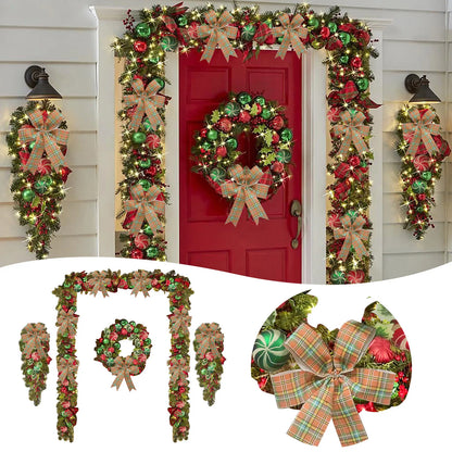 Christmas Vine Ring Wreath Door Garland Decoration