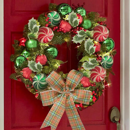 Christmas Vine Ring Wreath Door Garland Decoration