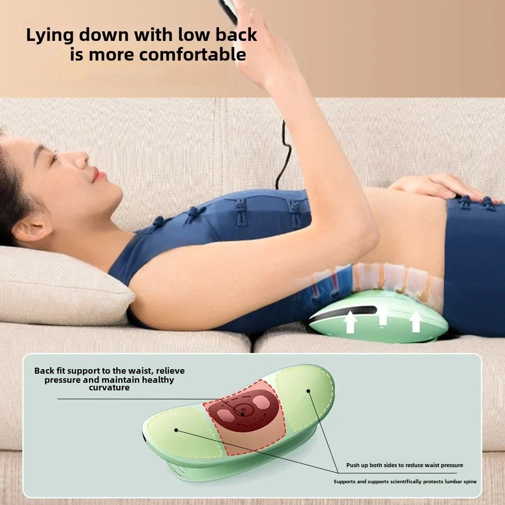 Electric Swing Lumbar Traction Massager Green