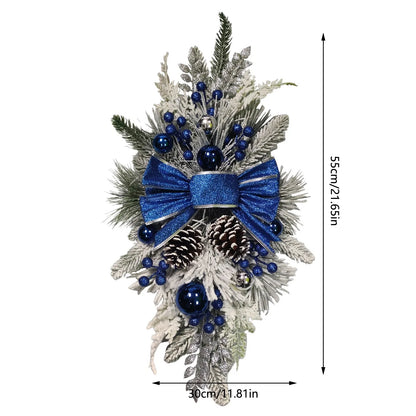 Christmas Wreath Rustic Double Pinecone Decor