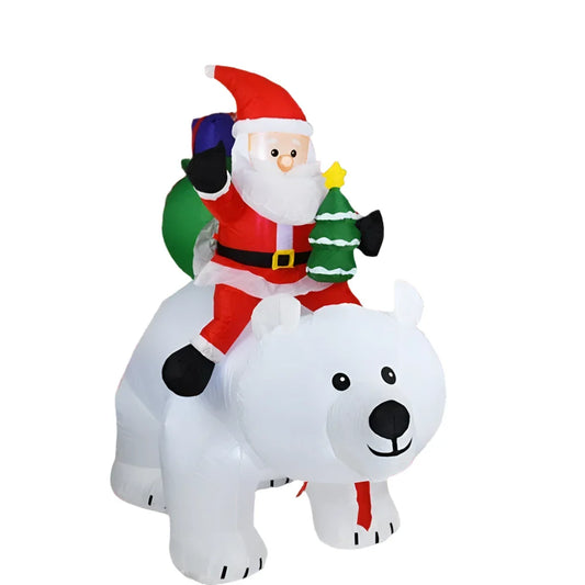 Christmas Inflatable Decoration Toy with Built-in LED Lights