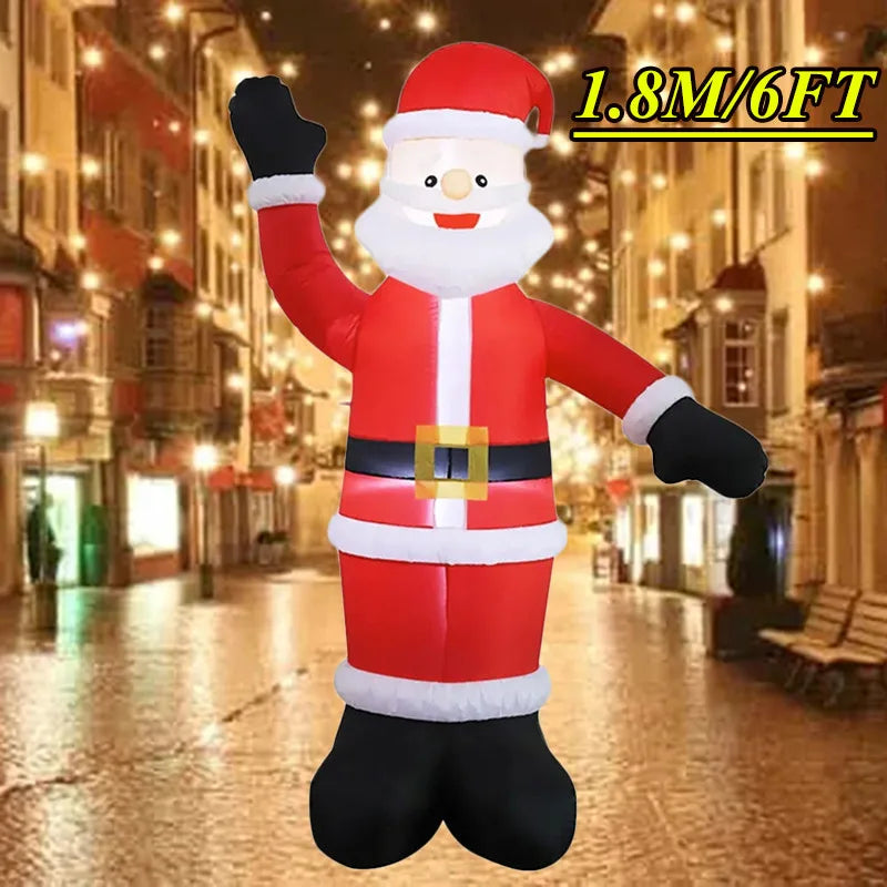 Christmas Inflatable Decoration Toy with Built-in LED Lights