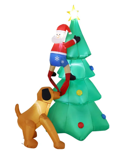 Christmas Inflatable Tree with LED Lights - 6ft