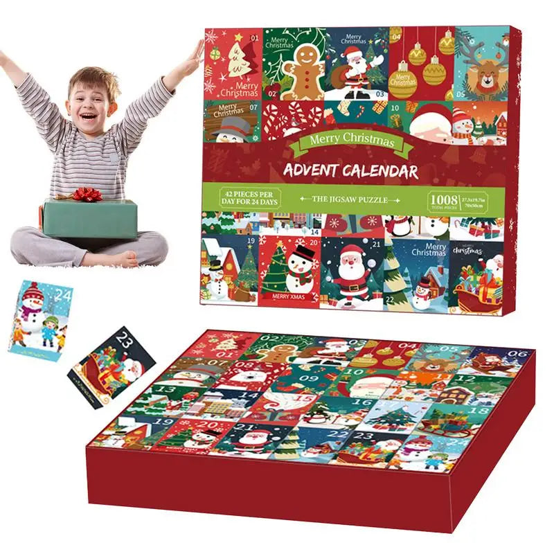 Christmas Puzzle Advent Calendar Jigsaw Puzzles for Adults and Kids