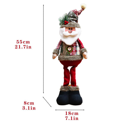 Christmas Santa Leg Table Mantel Decoration Set