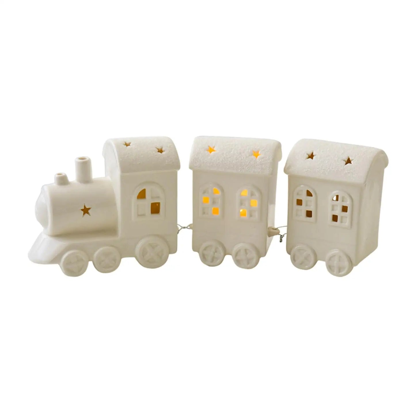 Lighted Christmas Train Decor