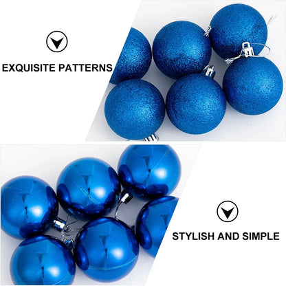 Christmas Tree Baubles - Blue (100-Piece Set)