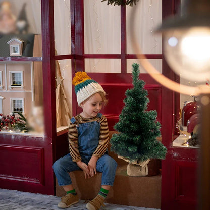 Premium Hinged Artificial Christmas Tree with Metal Stand