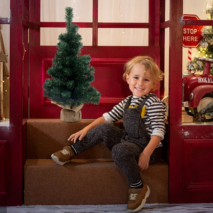 Premium Hinged Artificial Christmas Tree with Metal Stand