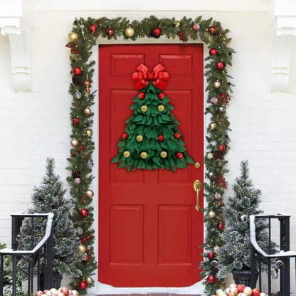 Handmade Christmas Wreath Holiday Door Decoration
