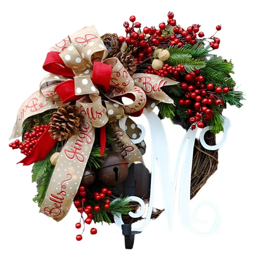 Christmas Wreath Front Door Garland Decoration