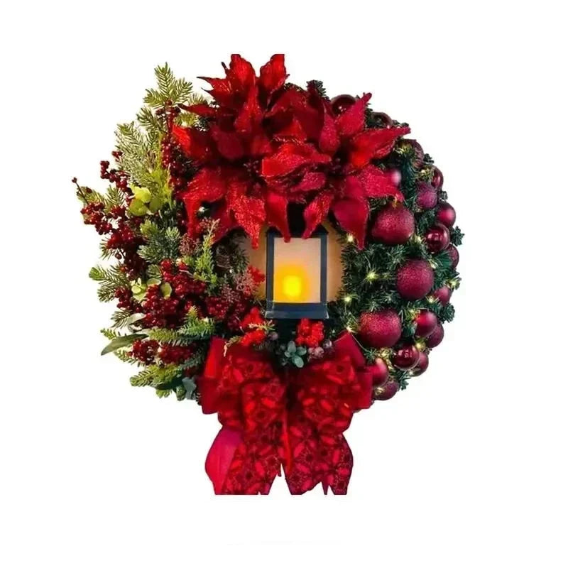 Christmas Wreath with Lamp