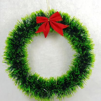 Christmas Wreath with Bow Garland