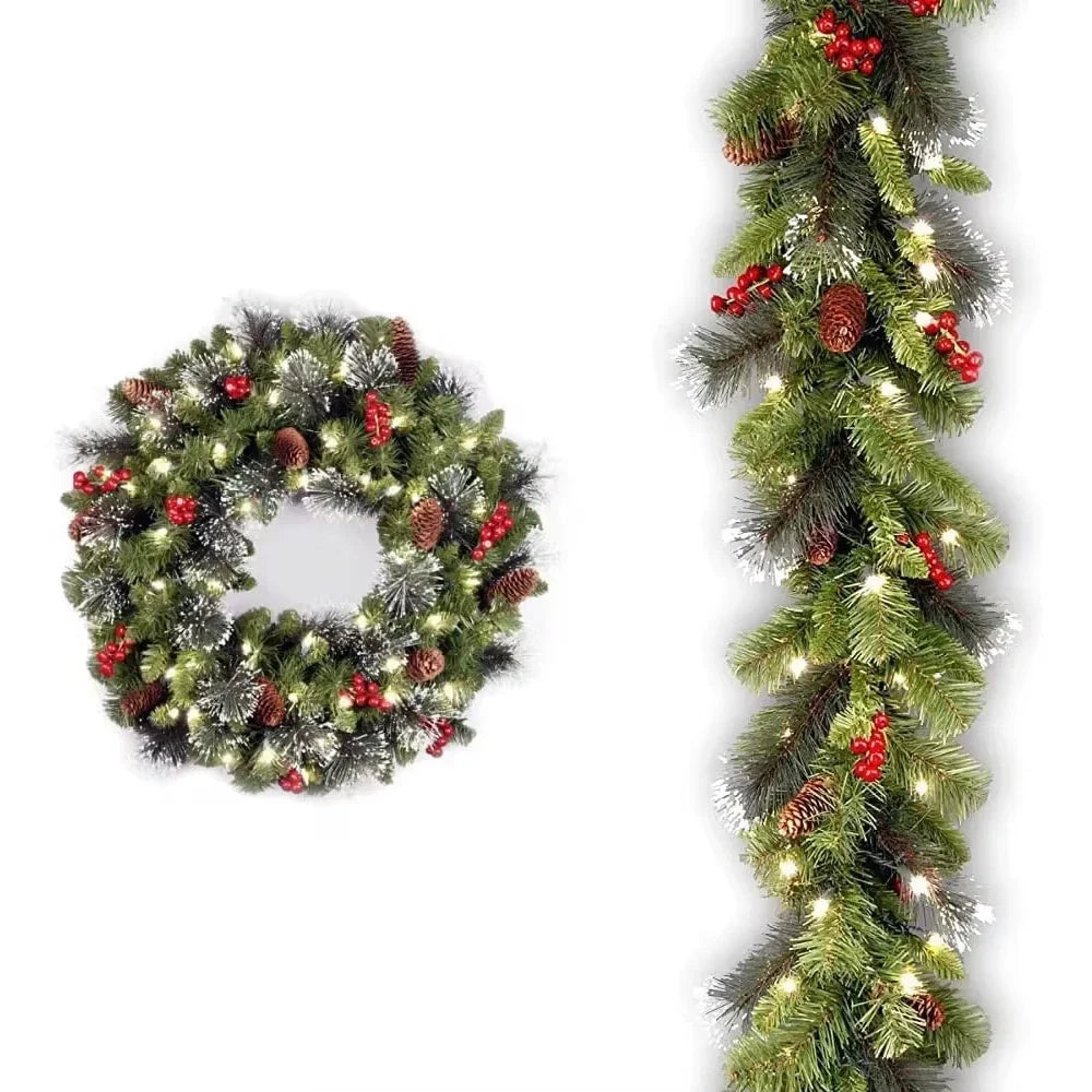 Christmas Wreath Xmas Tree Garland Decorations