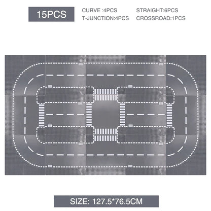City Road Baseplate Block for Kids DIY Building