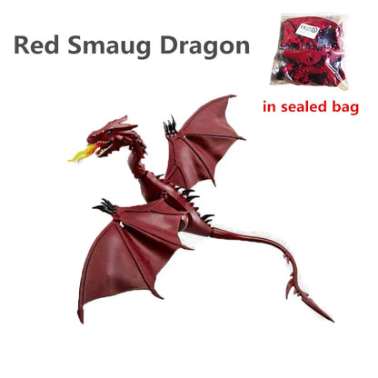 Red Smaug Flame Dragon Building Blocks