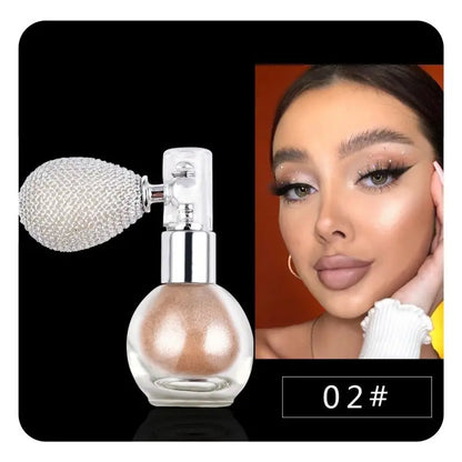 Sparkle Glitter Body Powder - Highlighter Spray Shimmer for Face and Body Makeup
