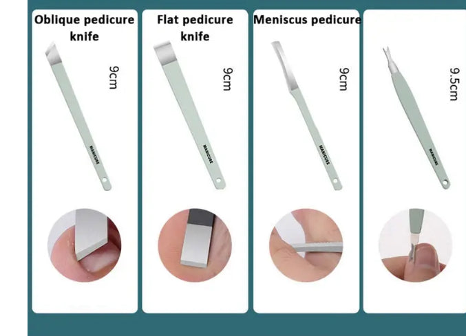 12/16 Pcs Manicure Pedicure Facial Set  With Leather Case