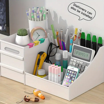 Large Capacity Cosmetic Storage with Drawers Store Brushes, Makeup, Skincare, Perfumes