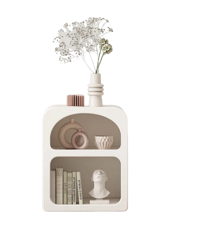 Elegant Bedside Table for Bedroom Makeup and Storage