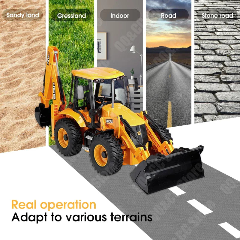 RC Backhoe Loader Excavator Remote Control Truck