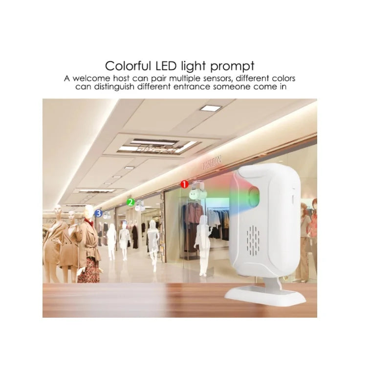 Wireless IR Motion Sensor Doorbell with 36 Ringtones