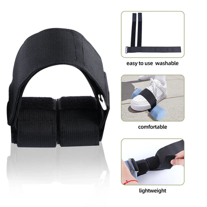 Dumbbell Foot Strap Ankle Weights Tibialis Trainer Black