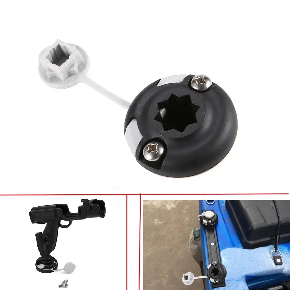 Durable Nylon Kayak Mount Base & Sea Rod Holder Accessory Kit