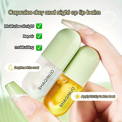 Lip Plumper + Lip Oil Set Lip Serum Enhancer For Fuller Hydrating Nourishing